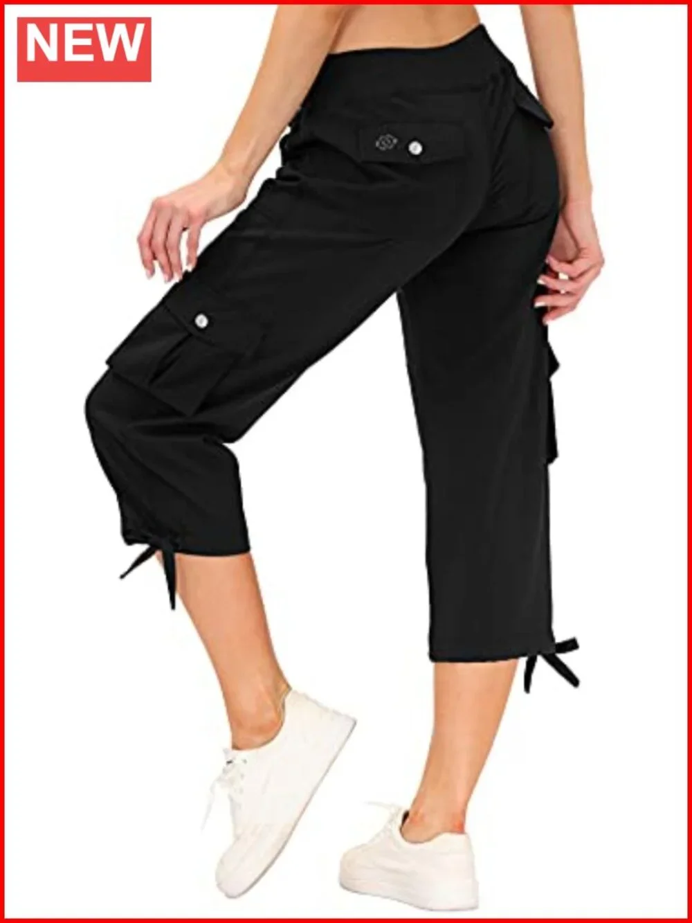 Women's Cargo Capris Lightweight Quick Dry Hiking Pants with Pockets
